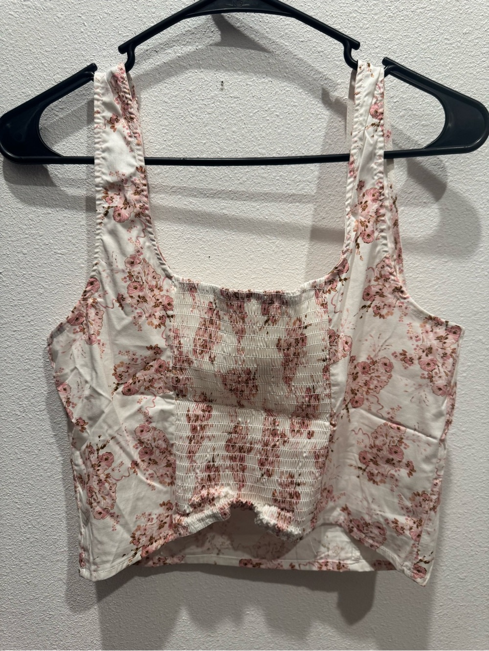 Altar’d State Floral Corset Bustier Tank Top Pink Ivory L NWOT - Picture 6 of 6